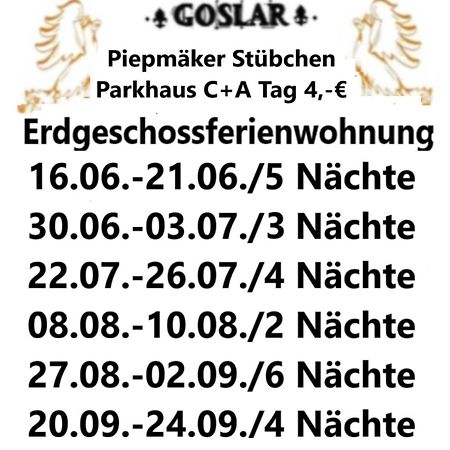 Piepmaeker Stuebchen Apartamento Goslar Exterior foto