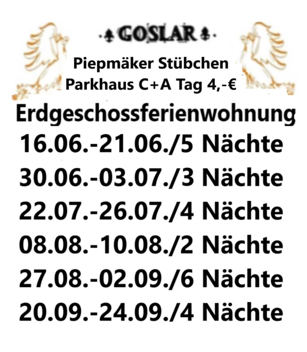 Piepmaeker Stuebchen Apartamento Goslar Exterior foto